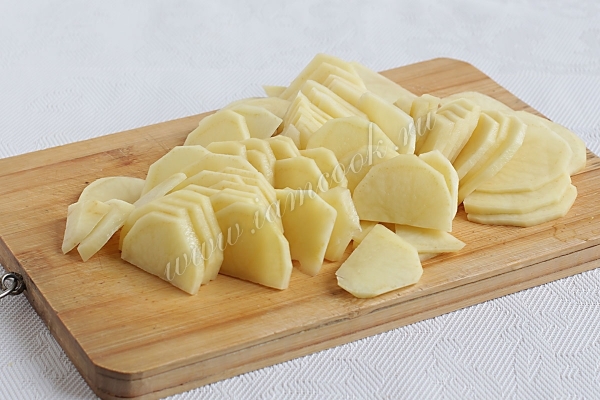 Картофель порезанный