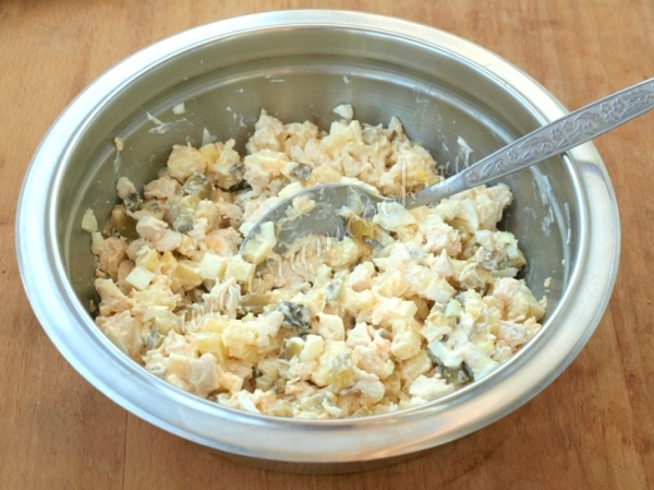 Салат с майонезом