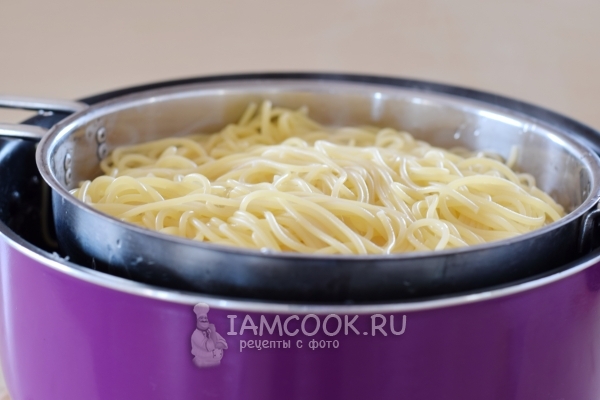 Отварить спагетти