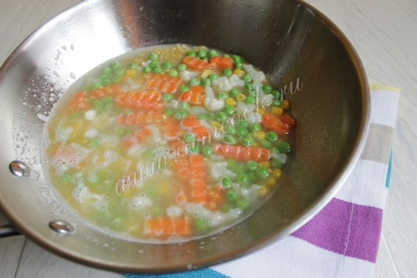 Тушение овощей с булгуром