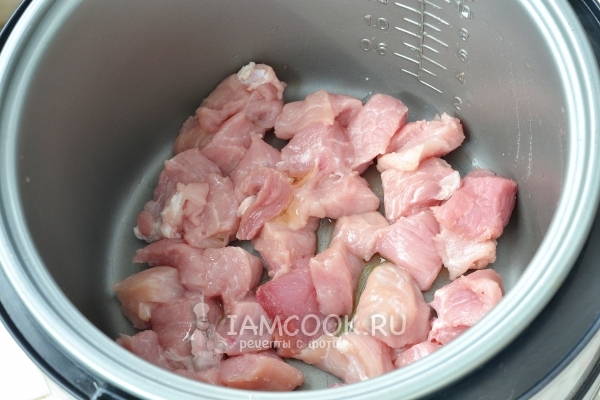 Поджарить мясо