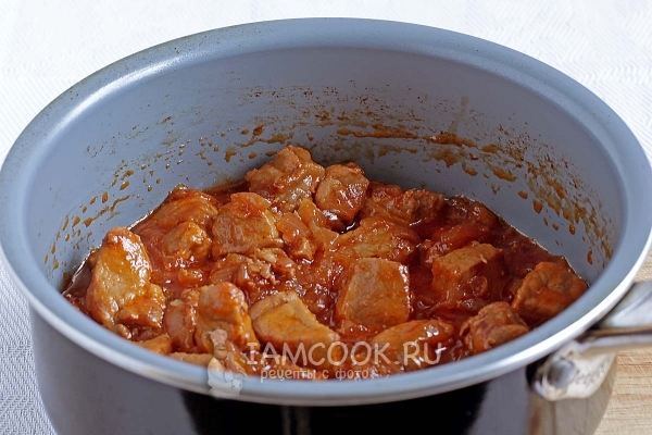 Готовая поджарка из свинины