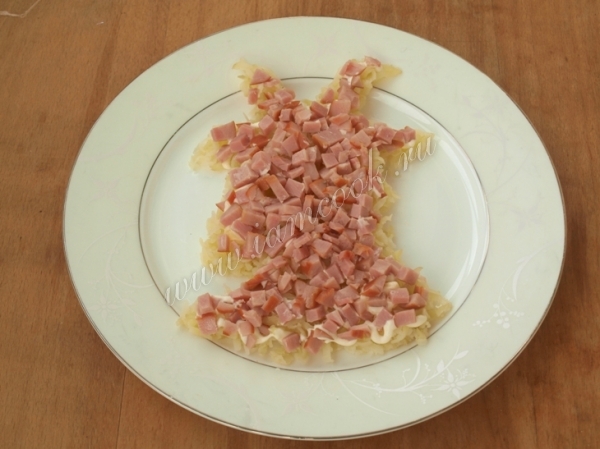 Слой из ветчины