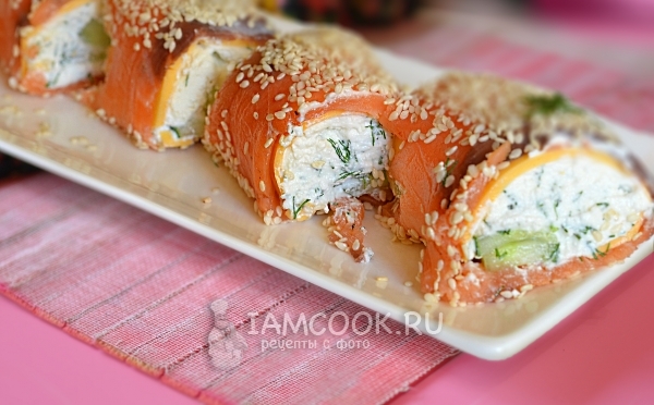 Фото рулетиков из сёмги
