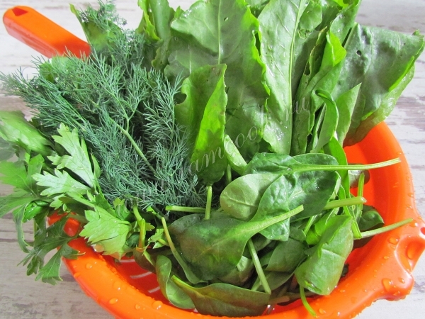 Зелень для супа