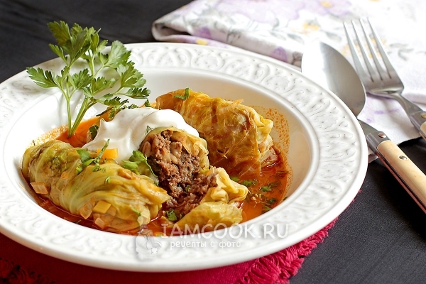 Фото голубцов из молодой капусты с перловкой