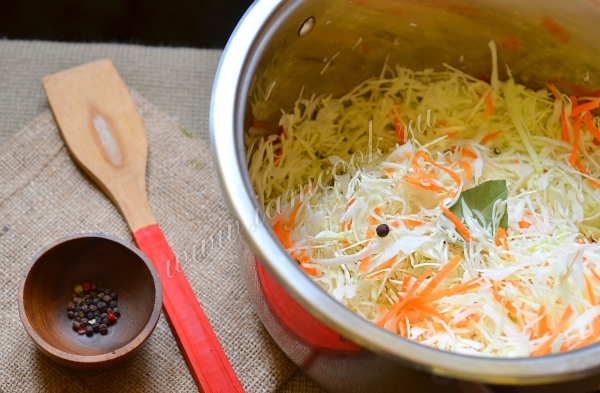 Капуста с морковью