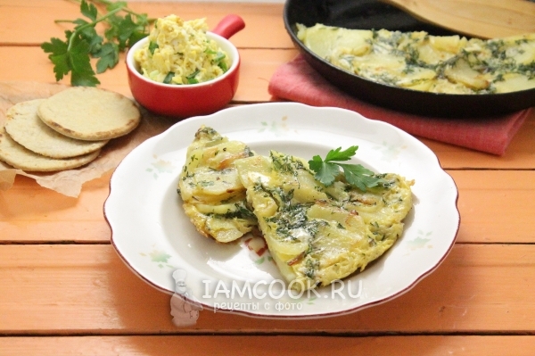 Фото картофельной тортильи по-испански в домашних условиях