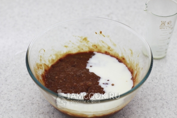 Молоко с печеночным фаршем