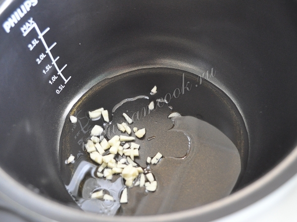 Обжарка чеснока