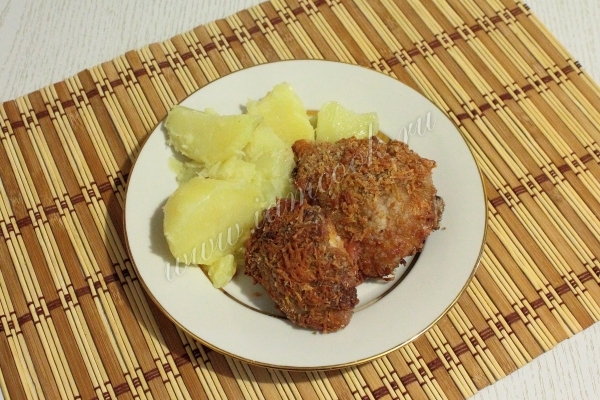 Фото курицы в горчично-сырной панировке