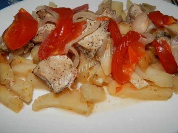 Фото свинины тушеной с картофелем