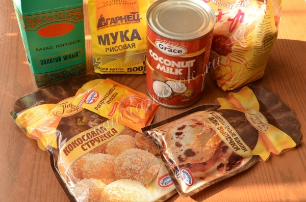 Ингредиенты для постного кекса