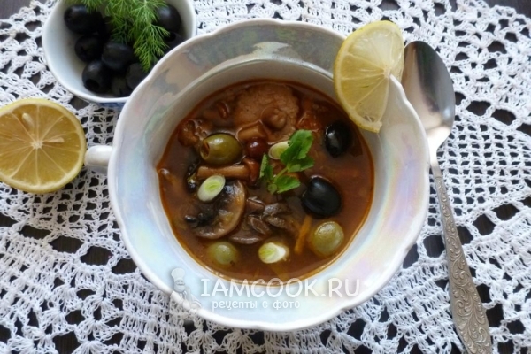 Фото сборной грибной солянки