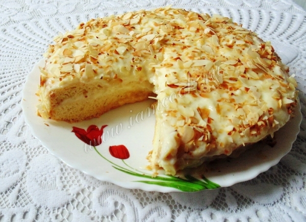 Рецепт бисквитного торта с кремом