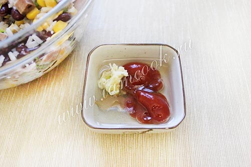 Готовим заправку для салата