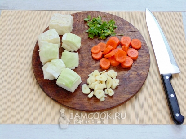 Порезать овощи