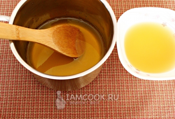 Влить желатин