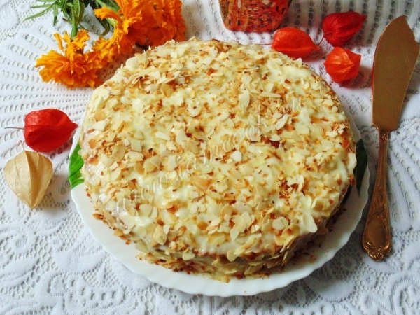 Фото бисквитного торта с кремом