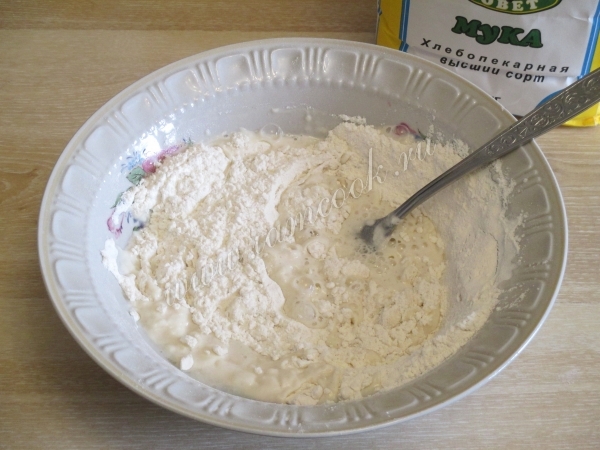 Мука, сода и капустный маринад