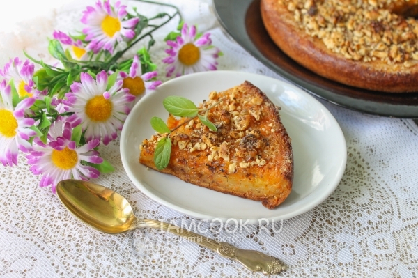 Фото морковного пирога в мультиварке
