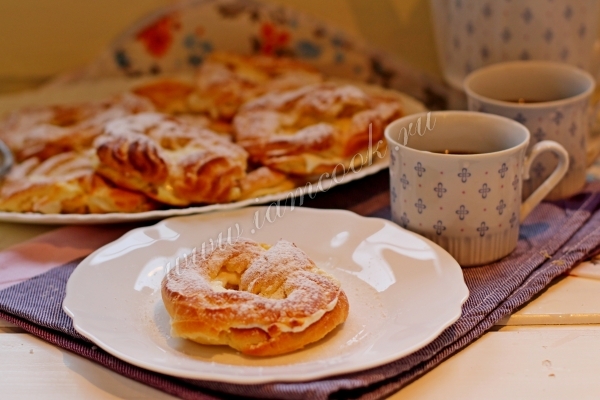 Рецепт заварных колец с творогом