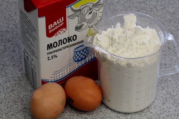 Ингредиенты для блинов по гост