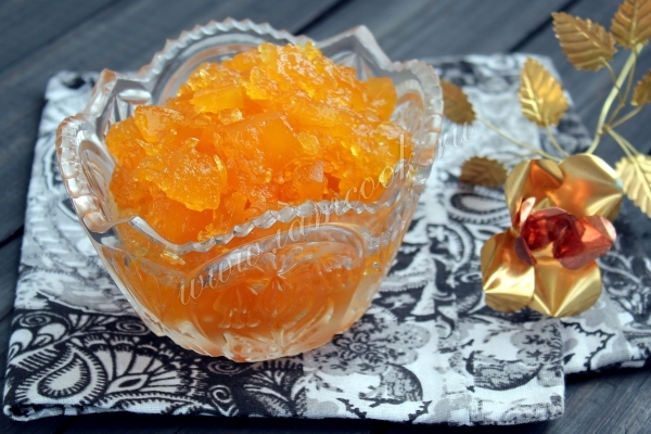 Готовое тыквенное варенье с лимоном