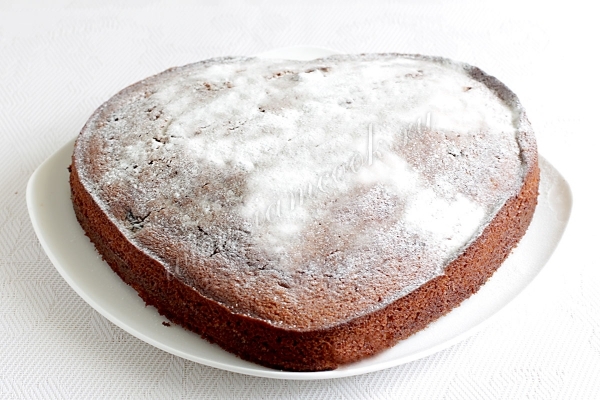 Пирог кофейный с черникой