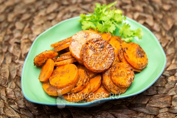 Фото моркови, запеченной с коньяком