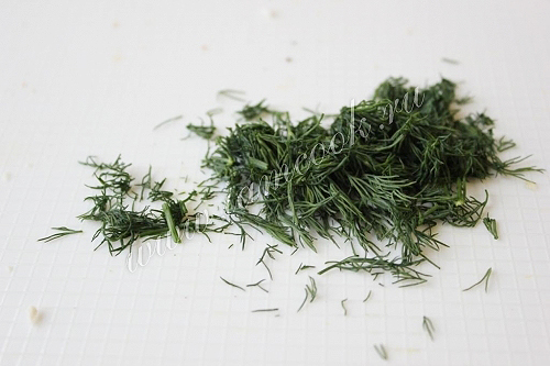 измельченный укроп