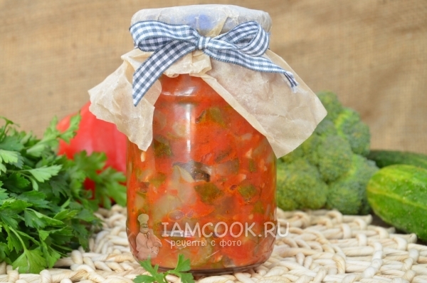 Фото лечо из огурцов и помидоров на зиму