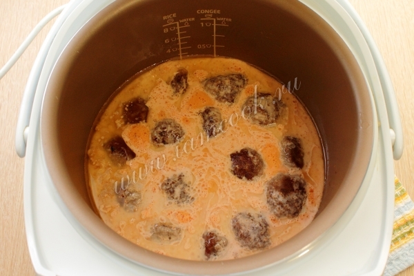 Фото фрикаделек в мультиварке