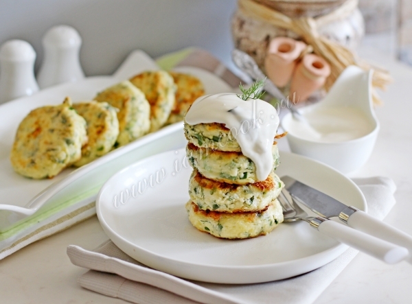 Рецепт сырников с зеленью