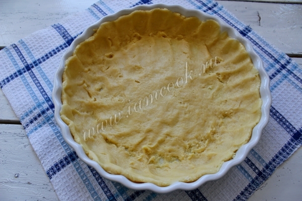 Тесто для пирога в форме