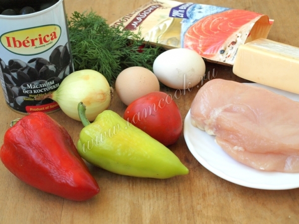 Ингредиенты для салата Арбузная долька