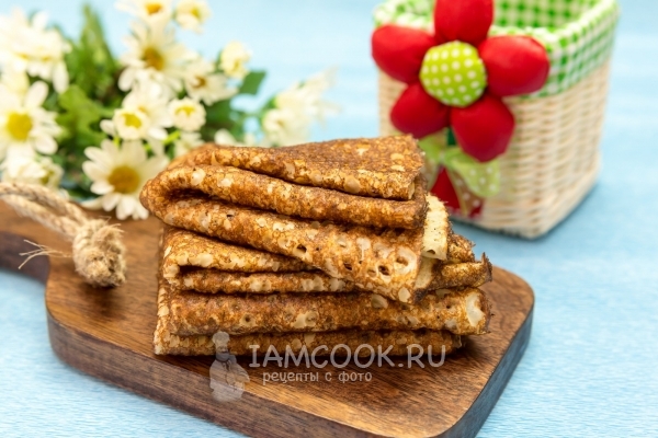 Фото тонких блинов на молоке (с дырочками)