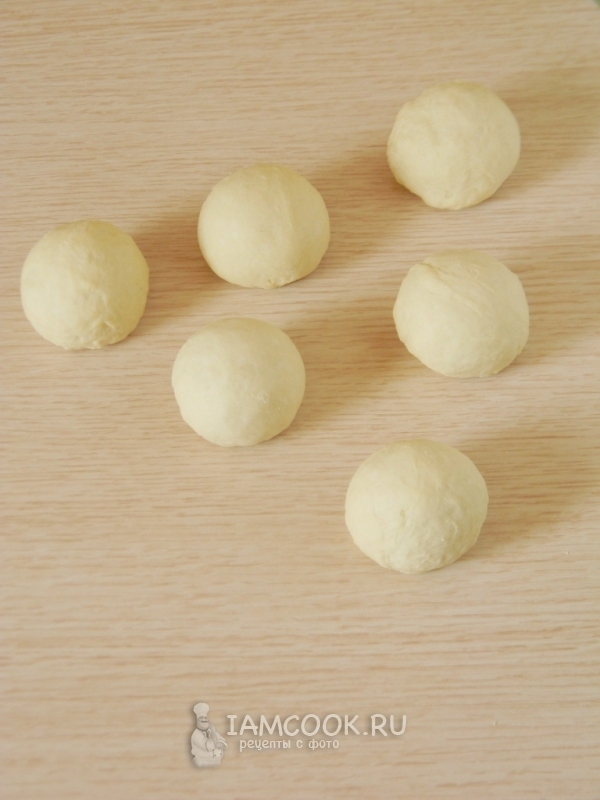 Поделить тесто на части