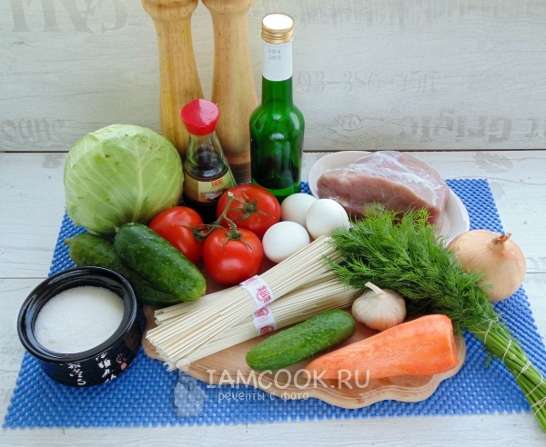 Ингредиенты для кукси по-корейски