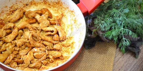 Обжарка курицы