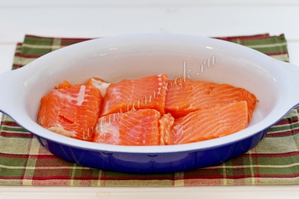 семга в форме для запекания