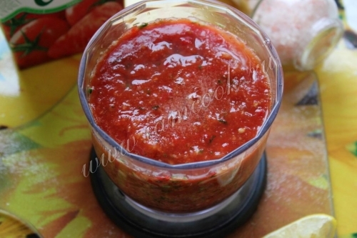 Почти готовый суп гаспачо
