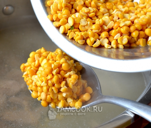 Положить горох