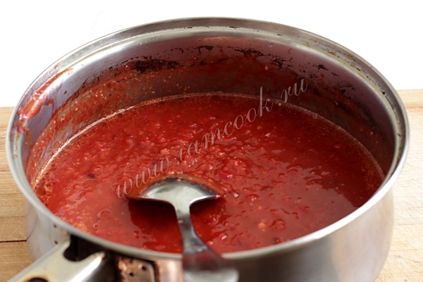 Варим соус из перца