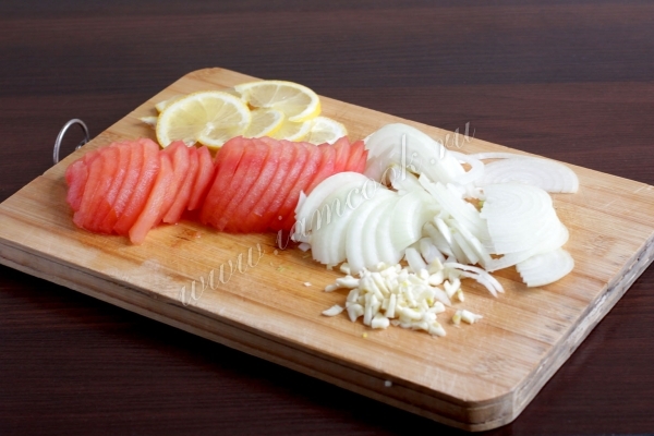 Овощи для приготовления рыбы по итальянски