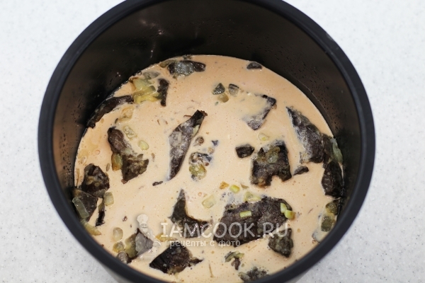 Заливка из сметаны и томата