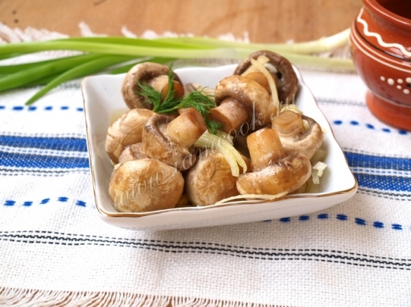 Маринуем шампиньоны по-быстрому