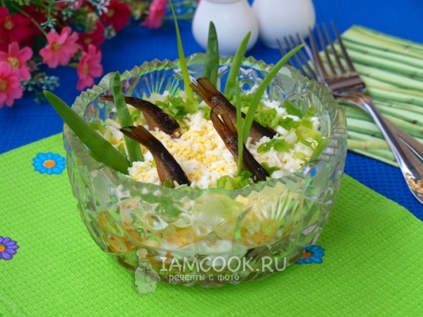 Салат Рыбки в пруду