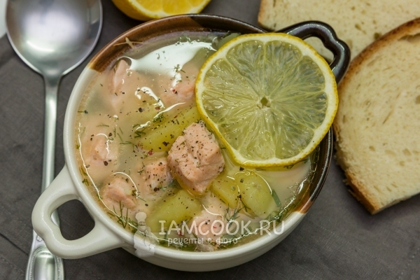 Фото ухи из красной рыбы