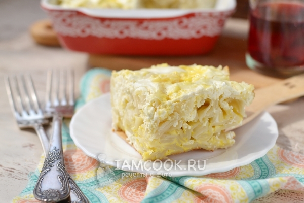 Рецепт лапшевника с творогом